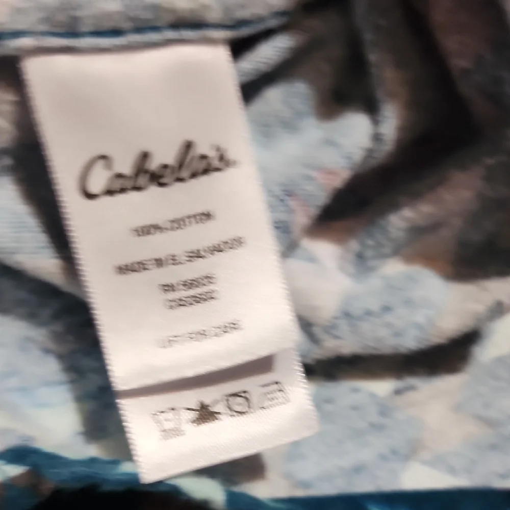 CABELA'S | Multicolor Geometric Shirt Women's Green Southwestern Button Up | 2X